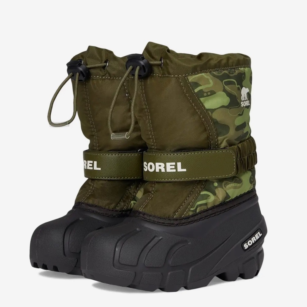 Sorel Olive Camouflage Snow Boots